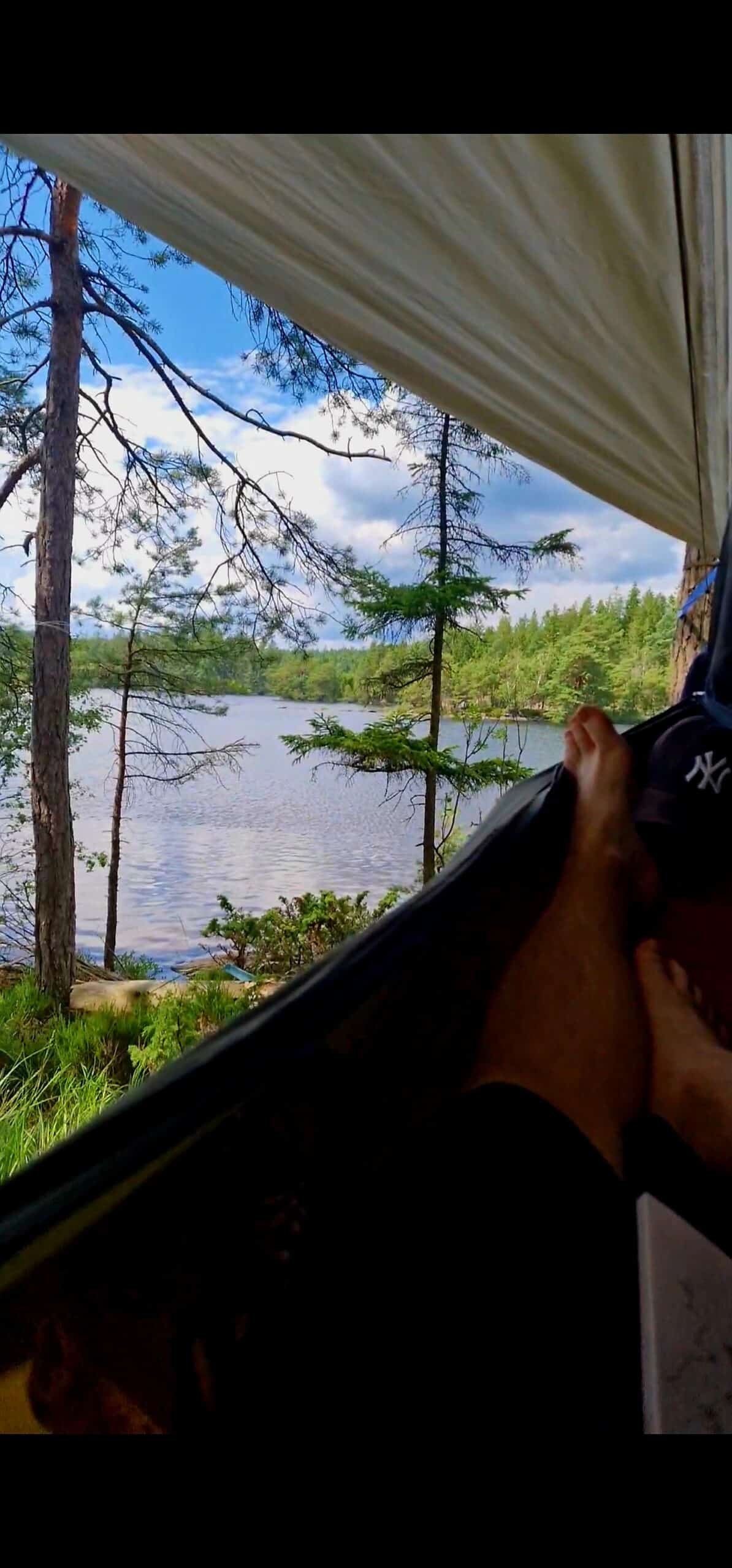 Ryggsäck och utrustning för vandring i svensk natur