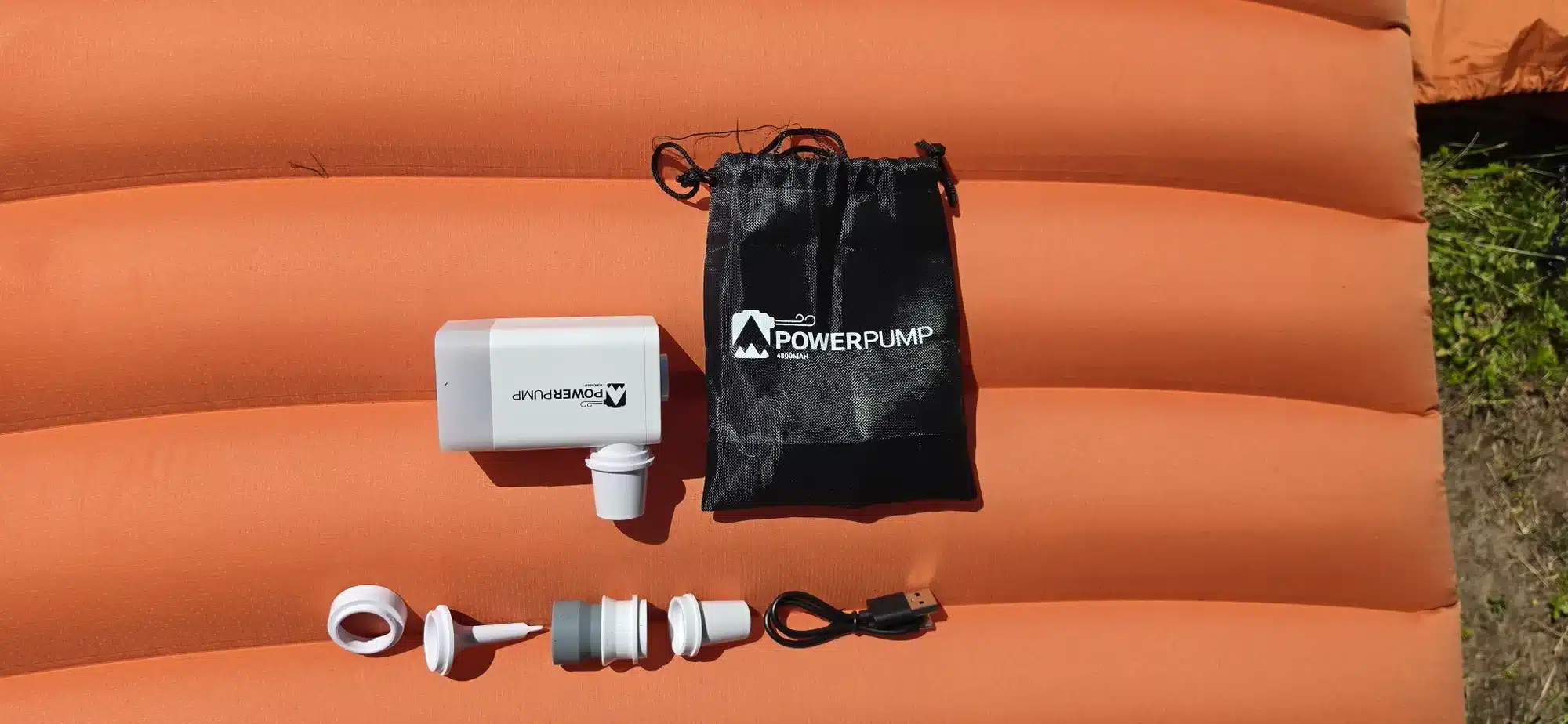 Haven Tent elektrisk powerpump med tillhörande munstycken